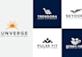 do modern minimalist monogram logo and complete branding kit